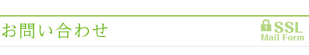 お問い合わせ SSL対応フォーム